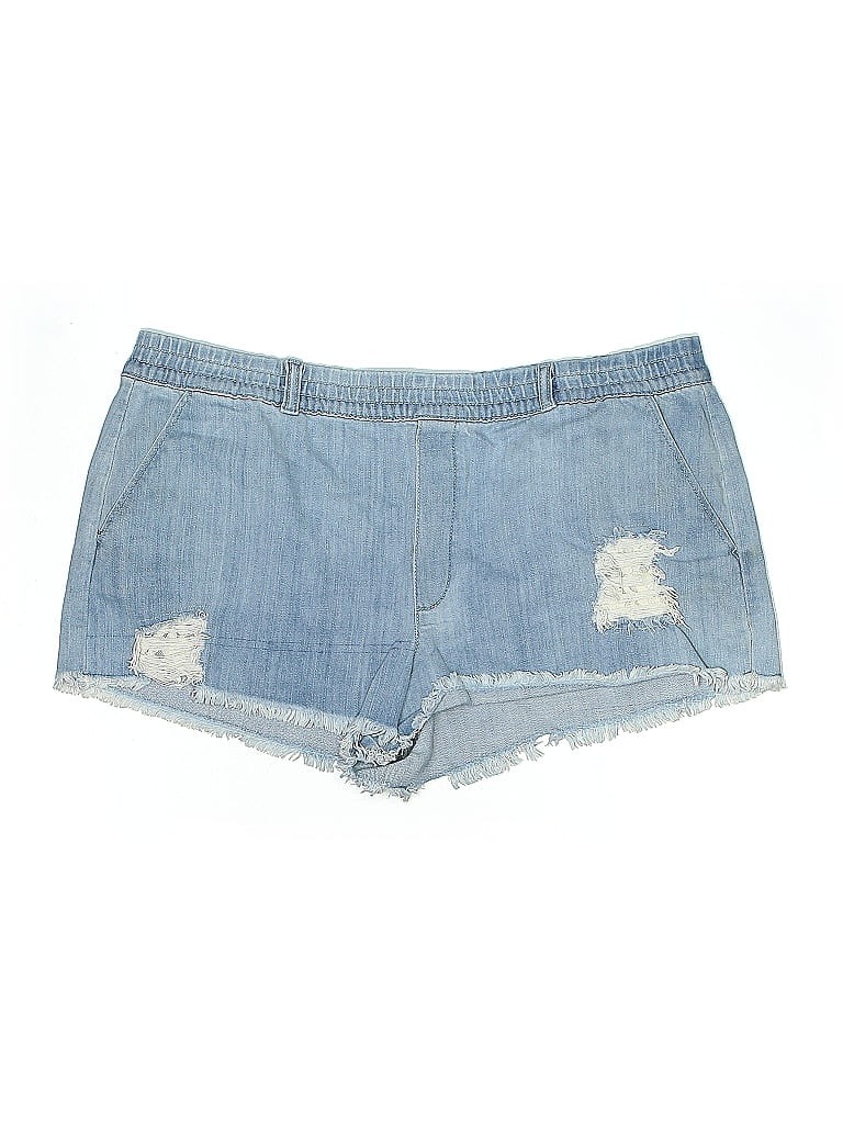Pre-owned Aerie Denim Shorts In Blue