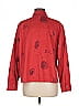 Chico's Design Red Long Sleeve Button-Down Shirt Size Med (1) - photo 2