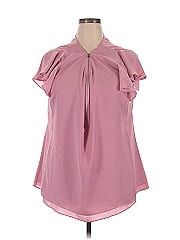 City Chic Short Sleeve Blouse