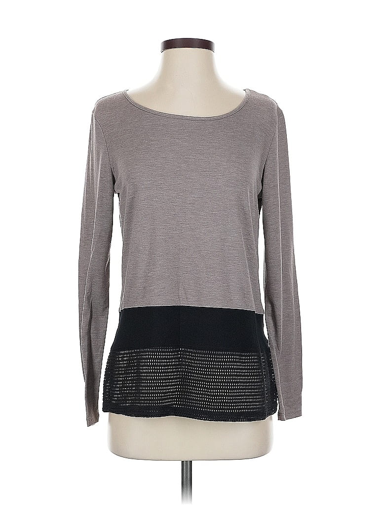 Click to view more detailed imagery on our partner's website Pre-owned Dkny Long Sleeve Top Gray Boatneck Tops