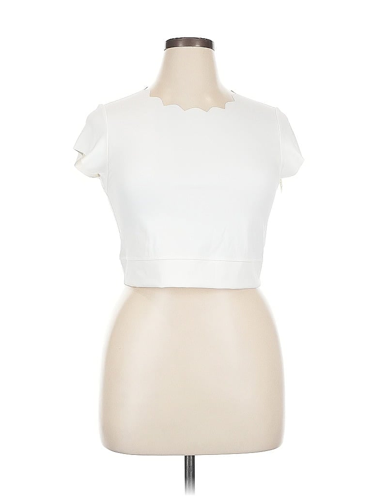 OFFLINE by Aerie White Short Sleeve Top Size XL - photo 1