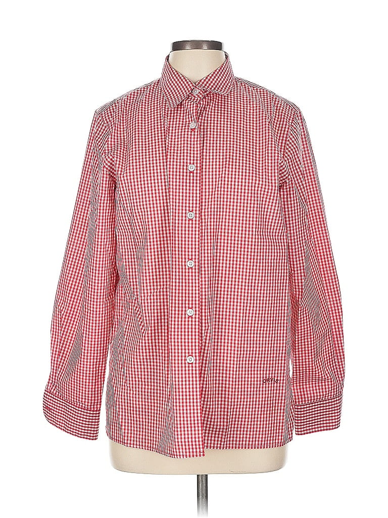 Pre-owned Orvis Long Sleeve Button Down Shirt In Red