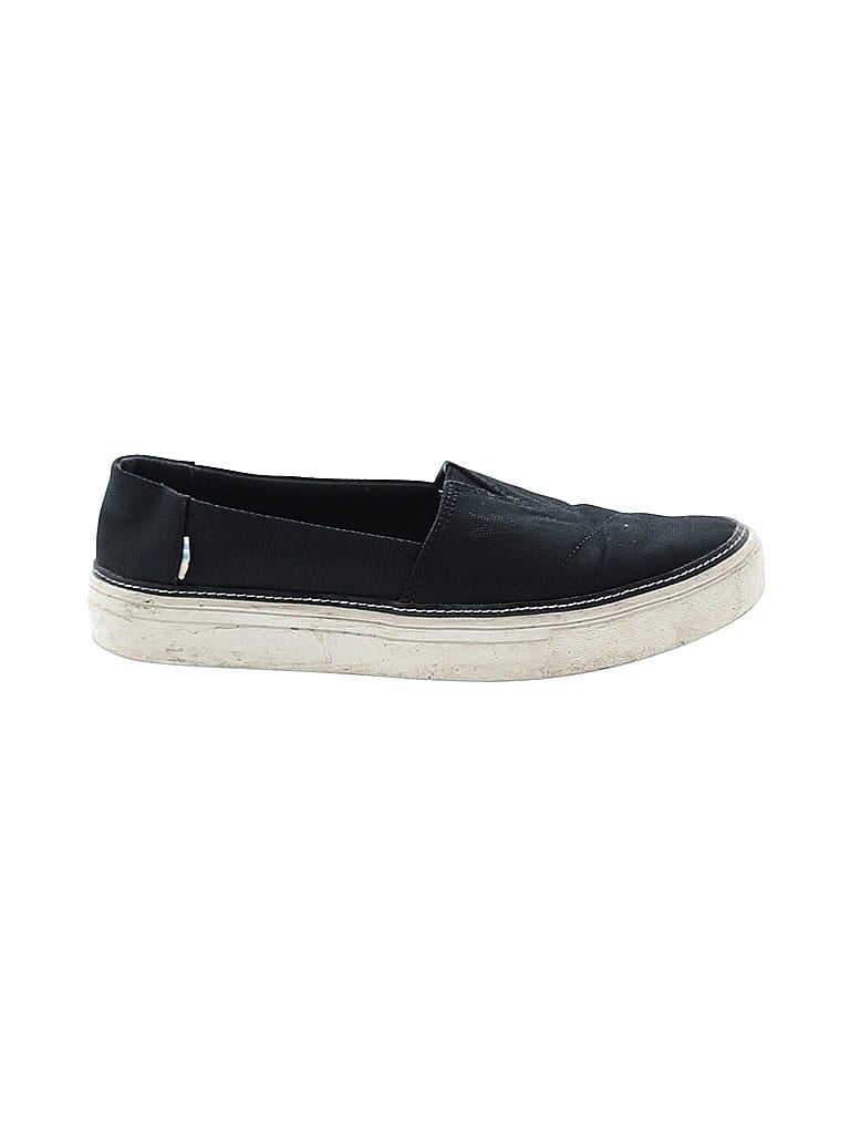 Pre-owned Toms Flats In Black