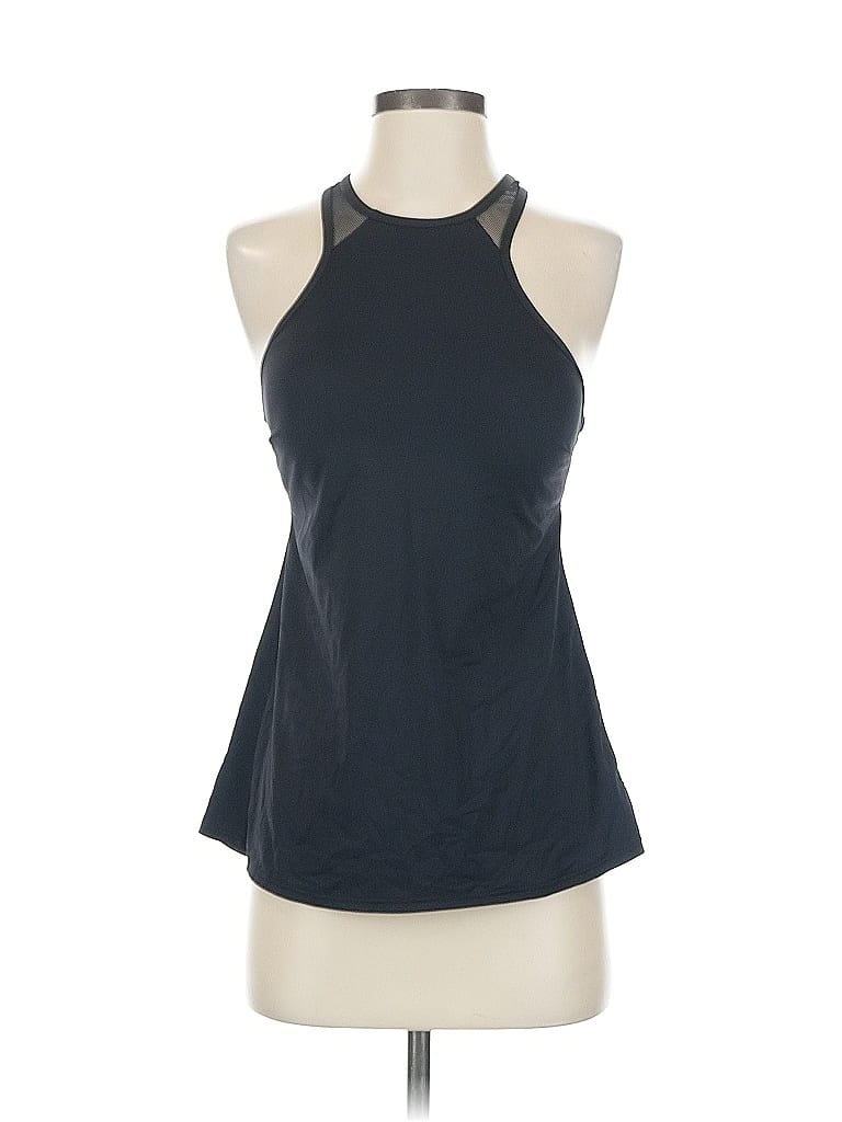 Pre-owned Gap Fit Tank Top Black Halter Neckline Tops
