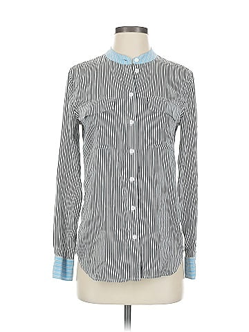 Equipment Long Sleeve Silk Top (view 1)
