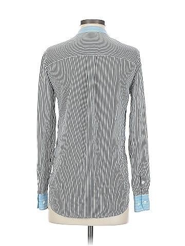 Equipment Long Sleeve Silk Top (view 2)