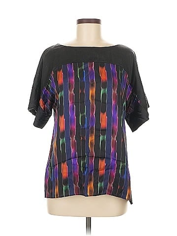 Lafayette 148 New York Short Sleeve Silk Top (view 1)