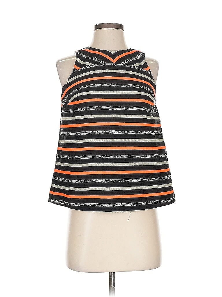 Pre-owned Hd In Paris Sleeveless Top Orange Halter Neckline Tops