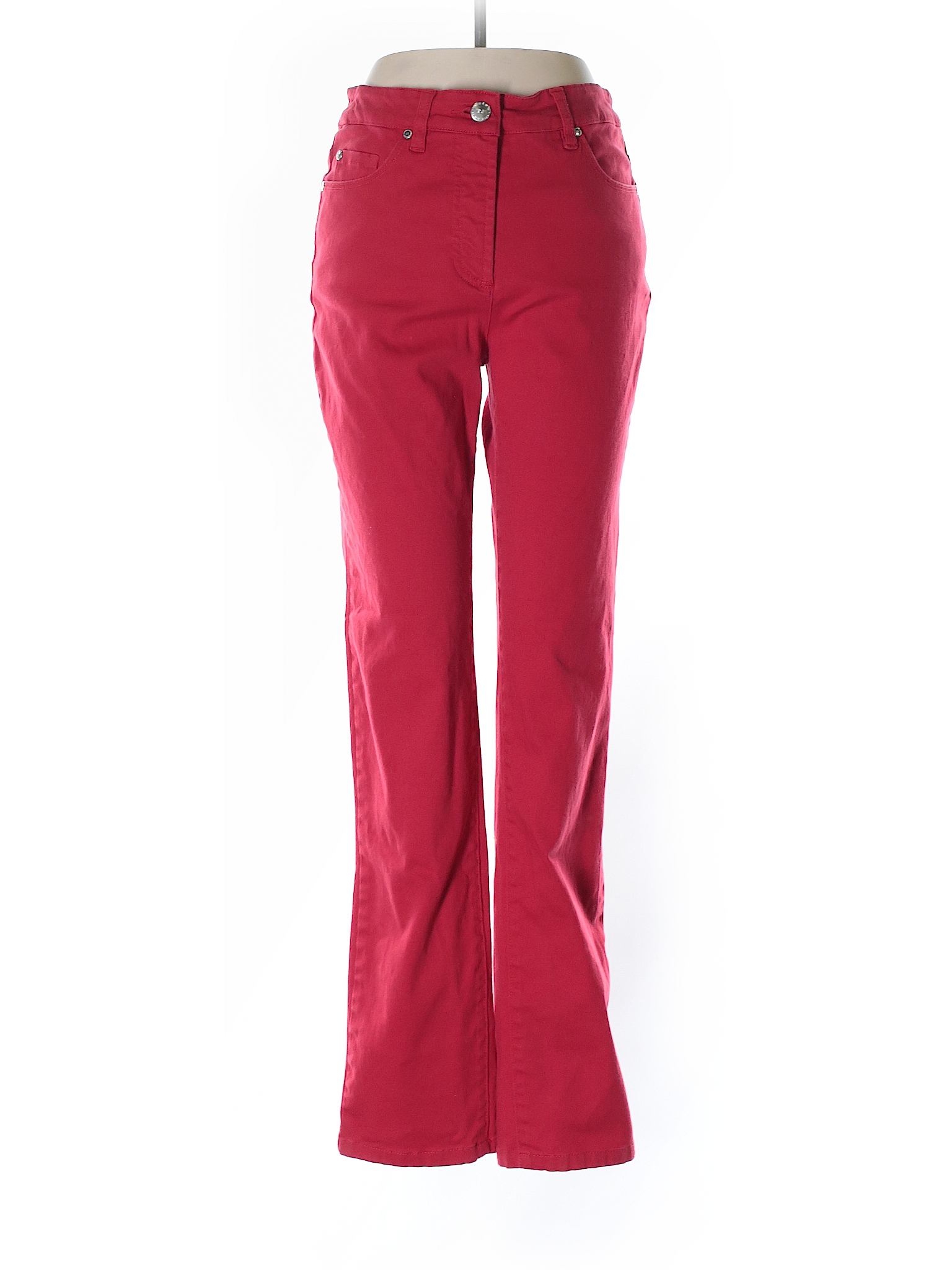 Peter Nygard Solid Red Jeans Size 6 - 81% off | thredUP