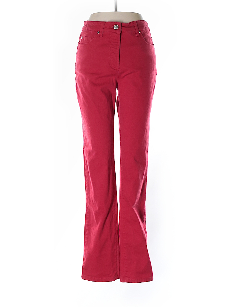 Peter Nygard Solid Red Jeans Size 6 - 81% off | thredUP