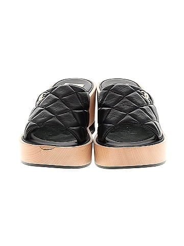 Chanel Quilted CC Slip On Platform Wedges (view 2)