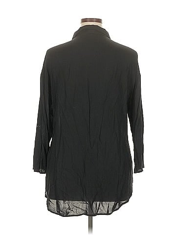 Wet Seal 3/4 Sleeve Button-Down Shirt (view 2)