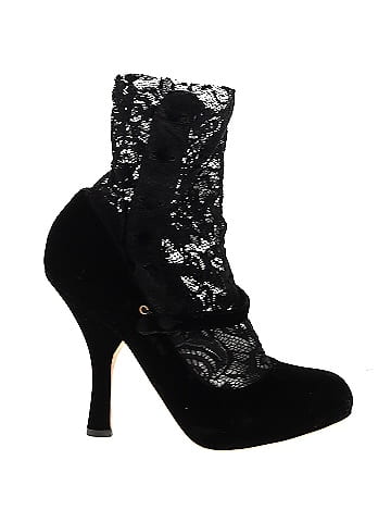 Dolce & Gabbana uede Ankle Length Lace Mary Jane Pumps (view 1)