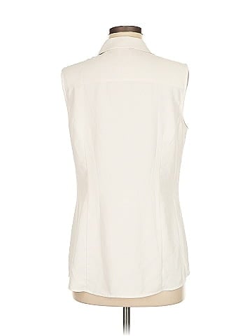 Anne Klein Sleeveless Button-Down Shirt (view 2)