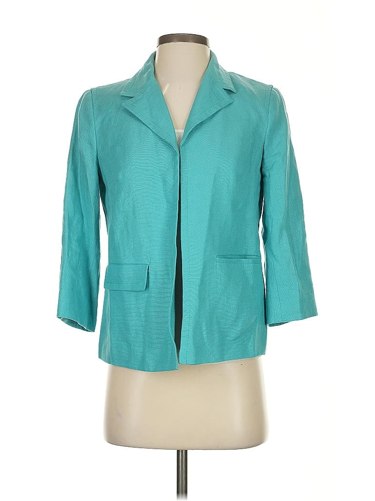 Pre-owned Talbots Blazer Jacket In Blue
