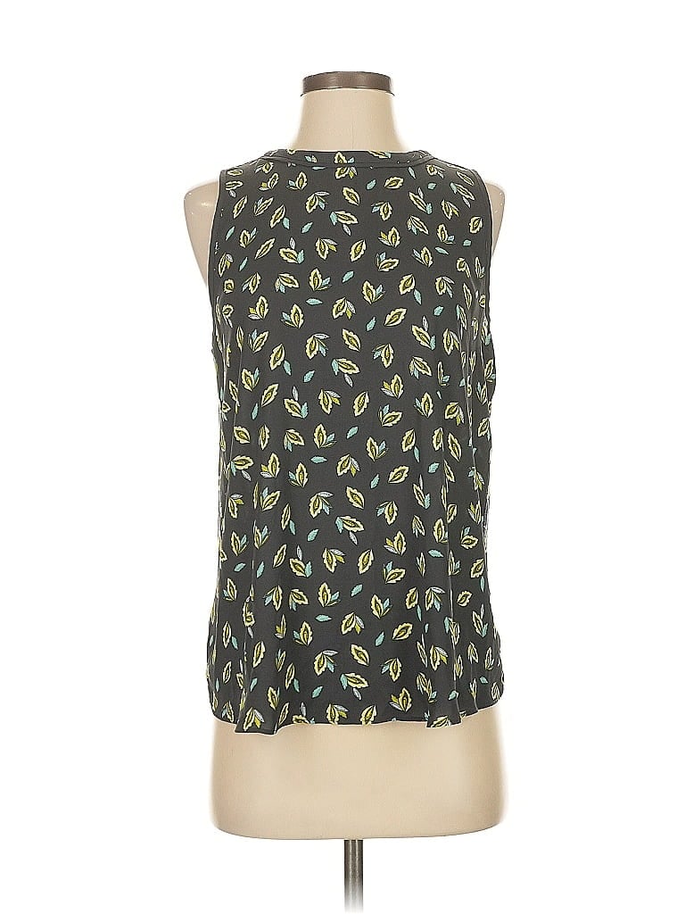 Pre-owned Ann Taylor Loft Sleeveless Blouse In Gray