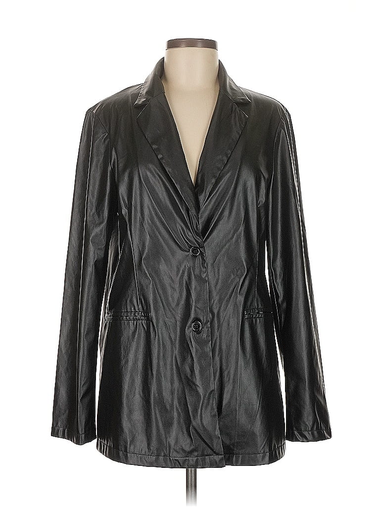 Pre-owned Shein Blazer Jacket In Black