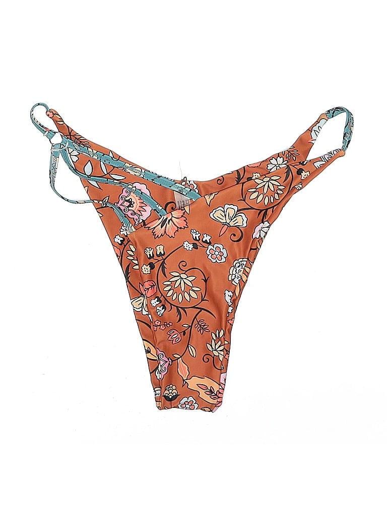 Pre-owned Zaful Swimsuit Bottoms In Orange