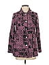 SHEN Print Purple Wool Coat Size 1 - photo 1
