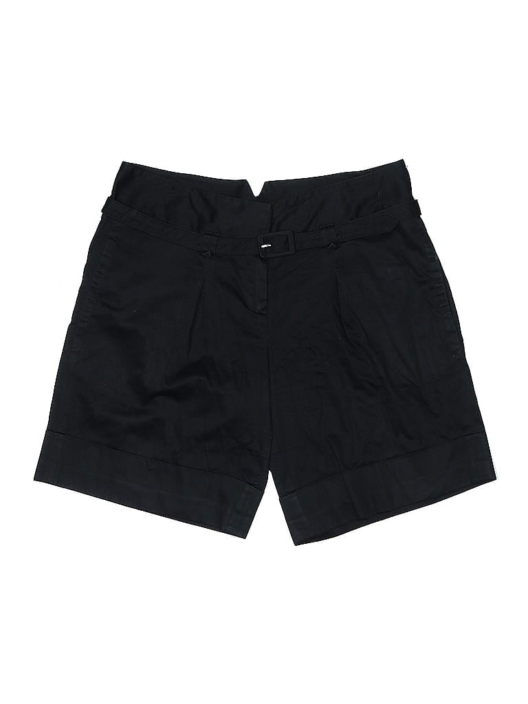 New Directions Solid Black Cargo Shorts Size 12 - photo 1