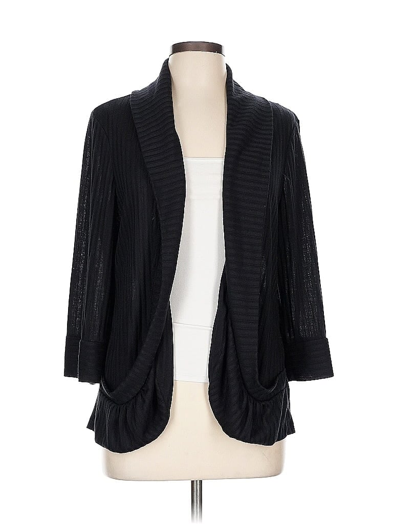 Click to view more detailed imagery on our partner's website Pre-owned Signature By Robbie Bee Cardigan Sweater In Black
