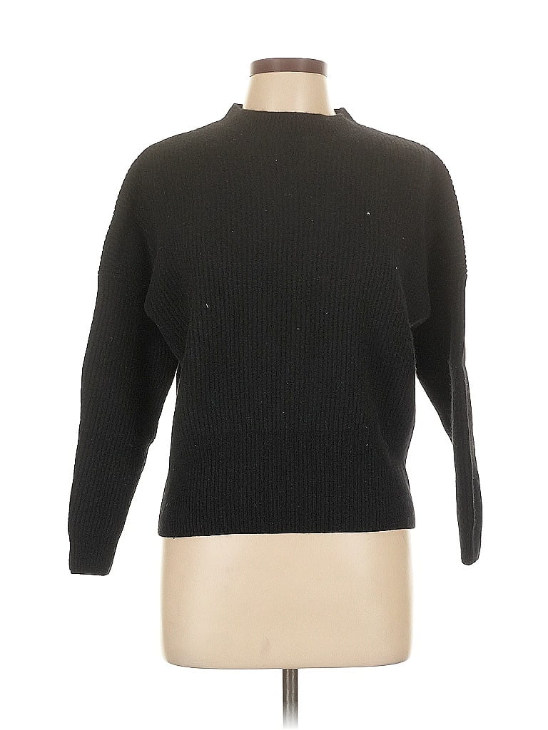 Pre-owned H&m Turtleneck Sweater In Black
