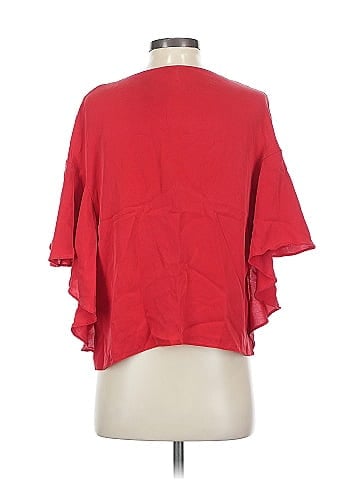 Milly Short Sleeve Silk Top (view 2)