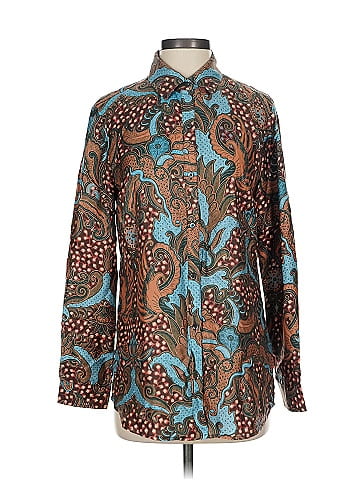 J. McLaughlin Long Sleeve Silk Top (view 1)
