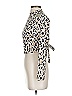 Unbranded Animal Print Ivory Tan Long Sleeve Blouse Size XXS (estimated) - photo 5
