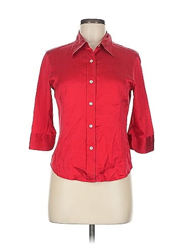 Newport News 3/4 Sleeve Silk Top (view 1)