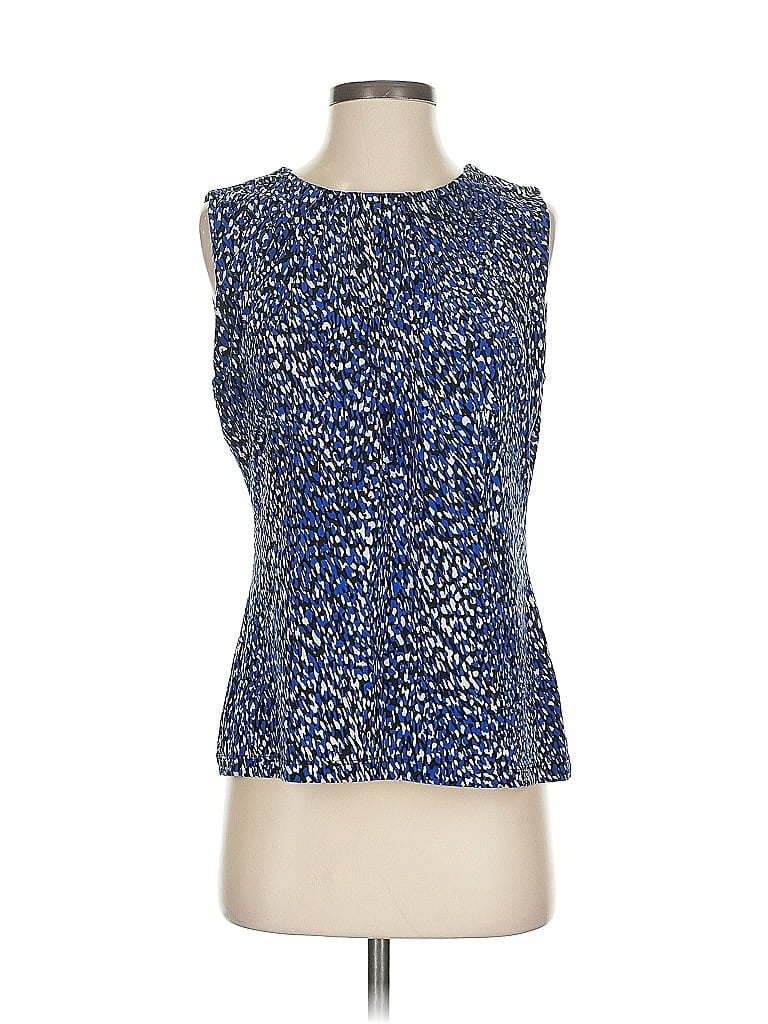 Pre-owned Calvin Klein Sleeveless Blouse In Blue