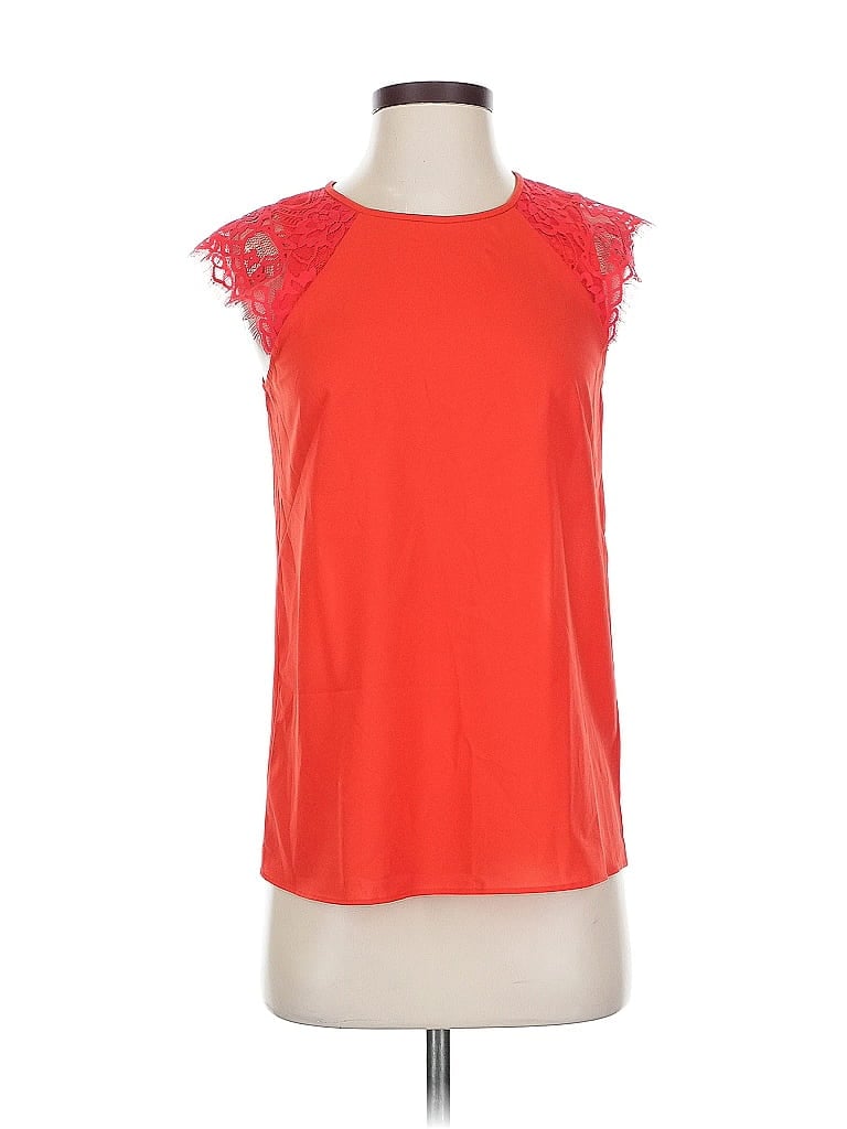 Pre-owned J.crew Factory Store Sleeveless Blouse In Orange