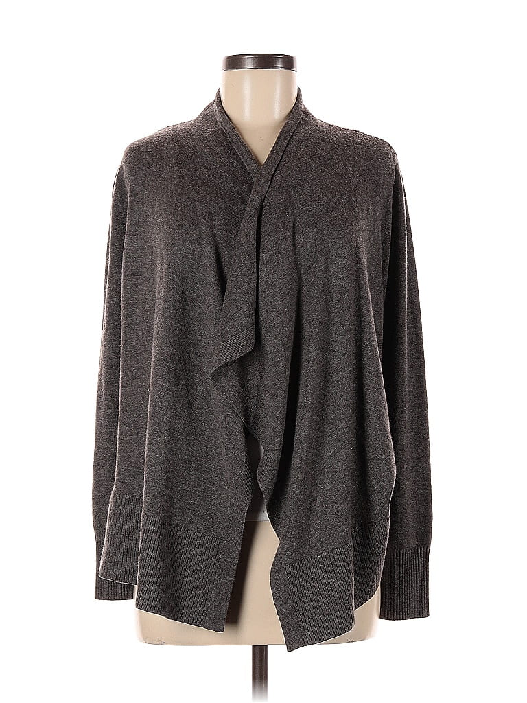 Pre-owned Ann Taylor Loft Cardigan Sweater In Gray