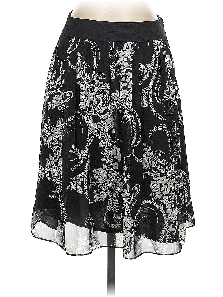 Pre-owned White House Black Market Casual Skirt In Black