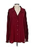 Liz Baker 100% Polyester Burgundy Long Sleeve Blouse Size 24 waist - photo 1