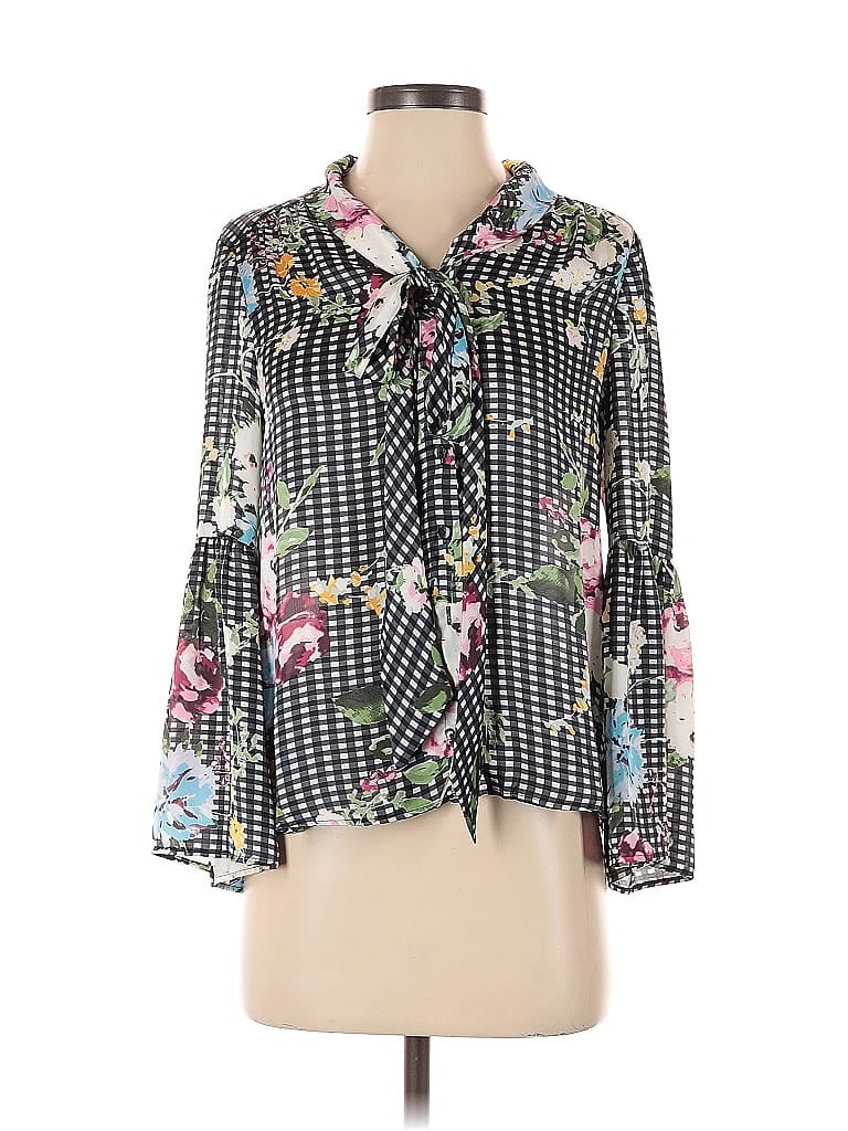 Click to view more detailed imagery on our partner's website Pre-owned Tahari By Asl Long Sleeve Blouse In Black