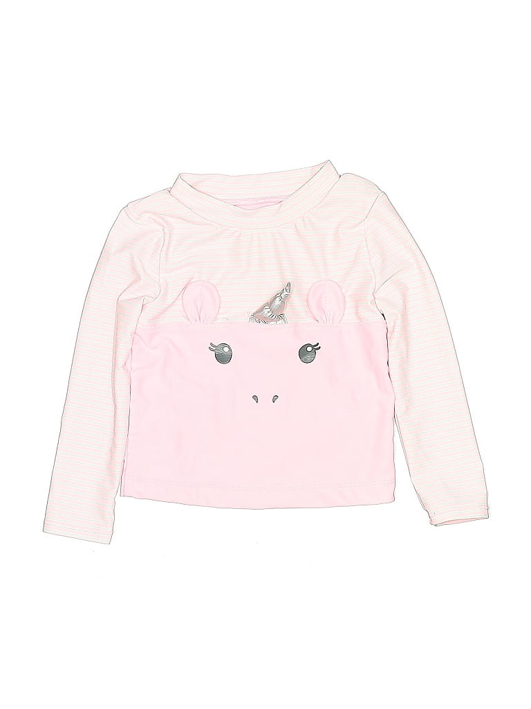 Pre-owned Carter's Kids' Rash Guard In Pink