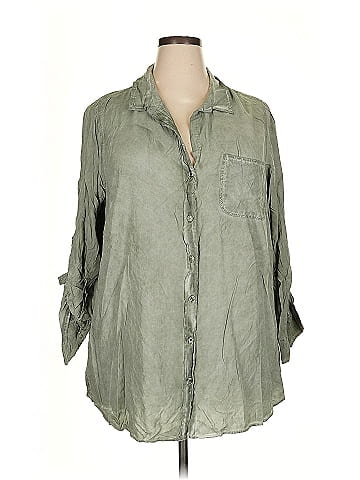 Velvet Heart 3/4 Sleeve Button-Down Shirt (view 1)