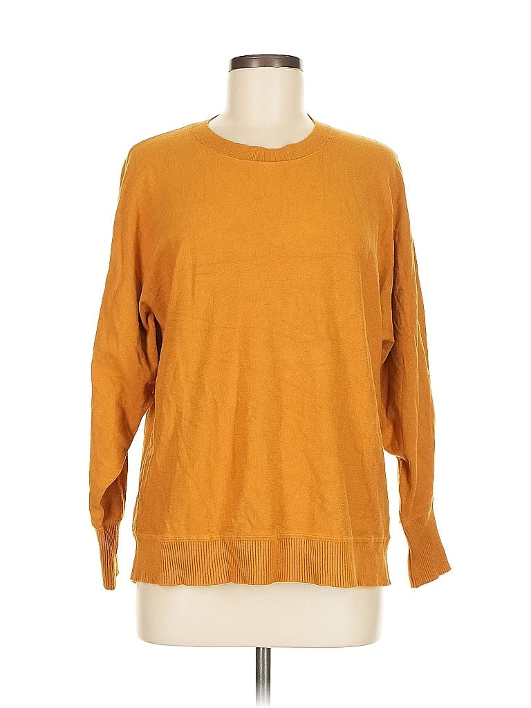 Pre-owned Ann Taylor Loft Pullover Sweater In Orange