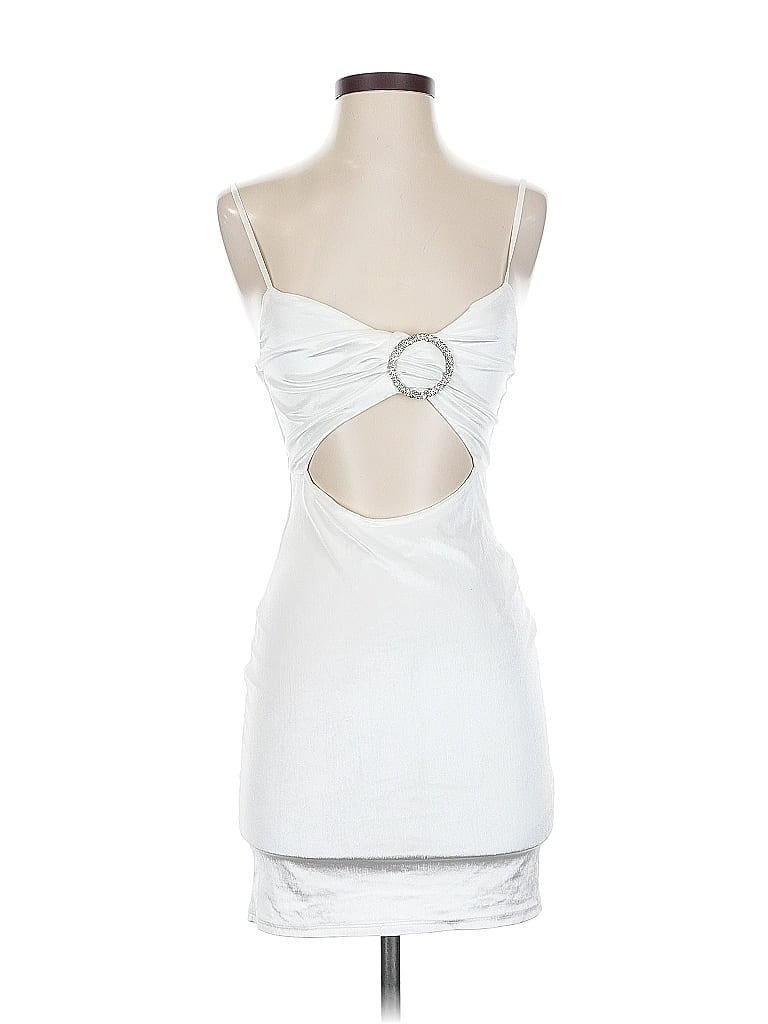 Pre-owned Blanc Cocktail Dress In White