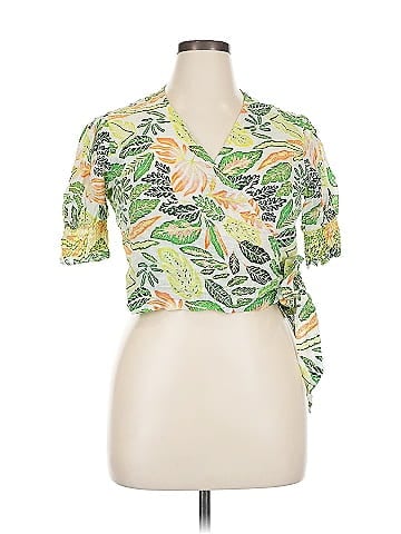 Solid & Striped Short Sleeve Blouse (view 1)