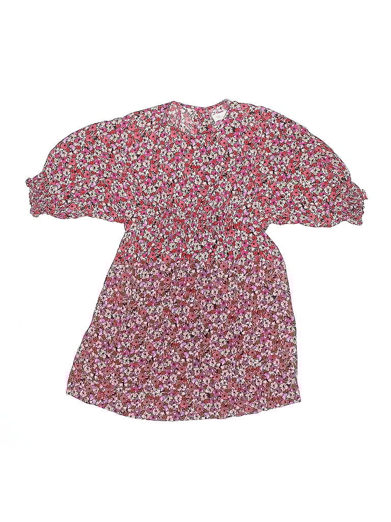 Zara Kids 100% Viscose Floral Red Dress Size 9 - photo 1