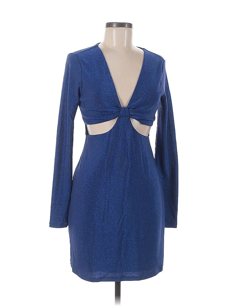 Pre-owned Wild Fable Cocktail Dress In Blue
