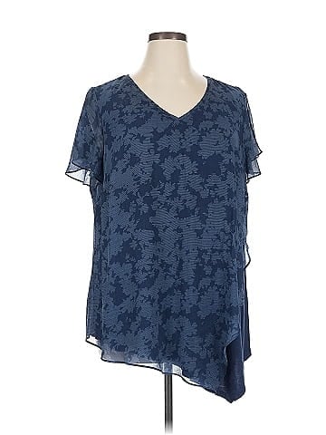 H By Halston Short Sleeve Blouse (view 1)