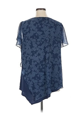 H By Halston Short Sleeve Blouse (view 2)