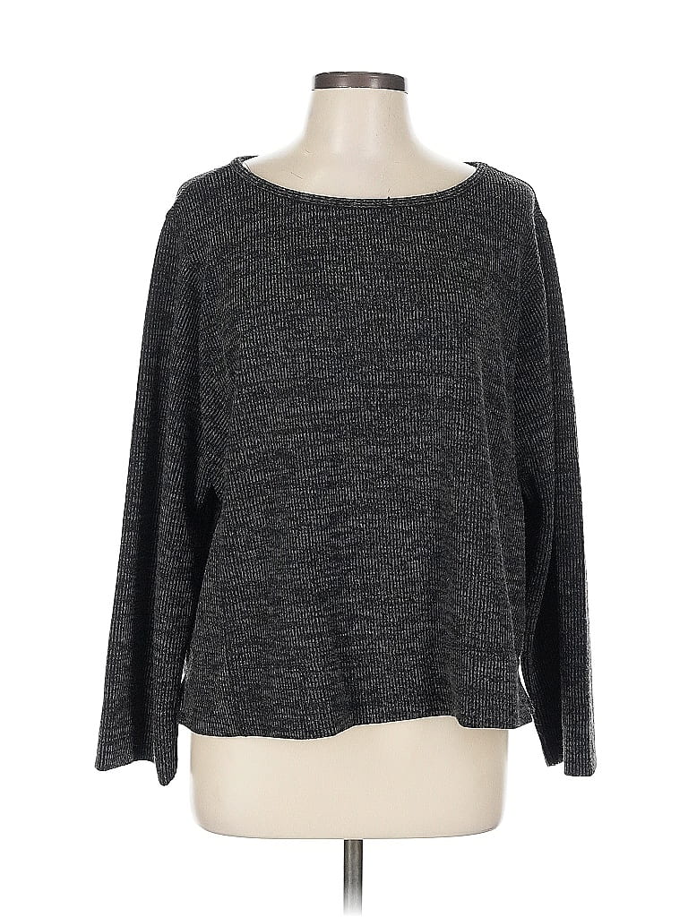 Pre-owned Max Studio Pullover Sweater In Gray