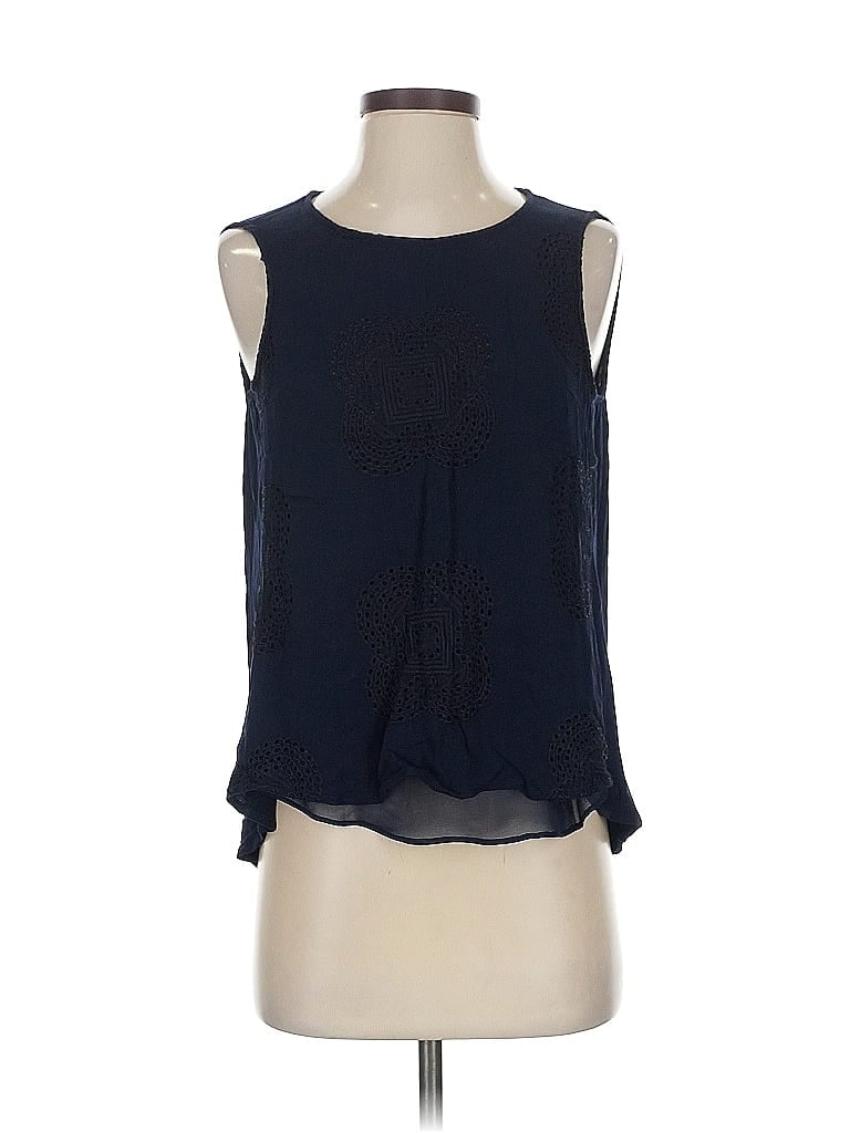 Pre-owned Pale Sky Sleeveless Blouse In Blue
