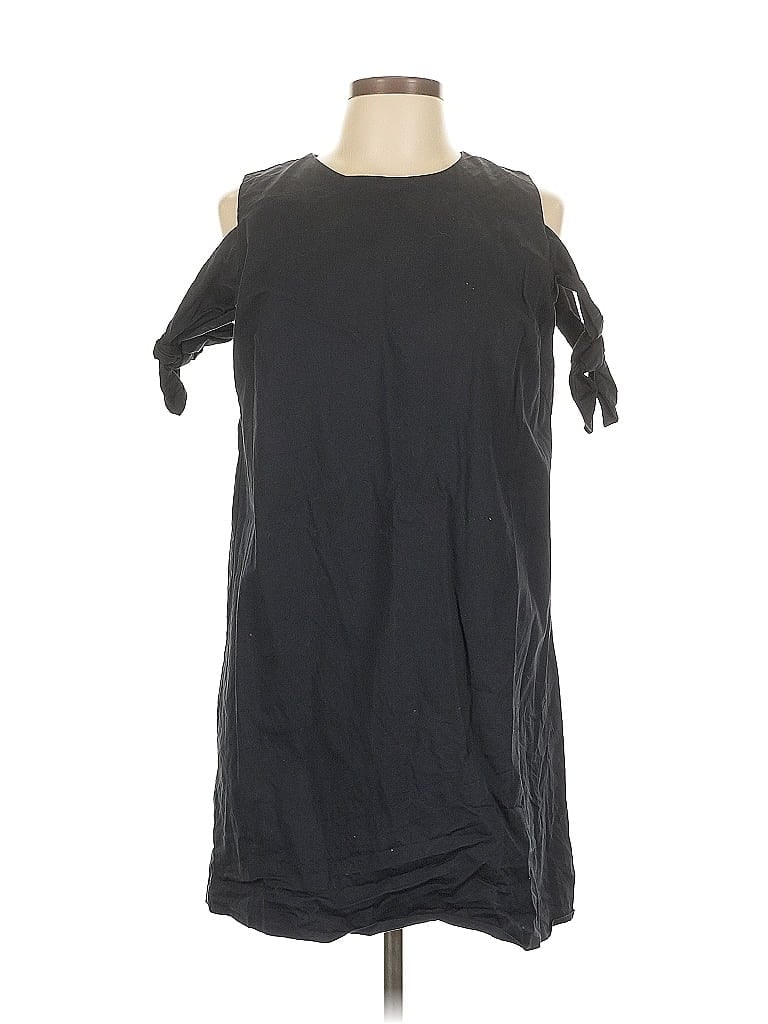 Pre-owned Joa Casual Dress In Black