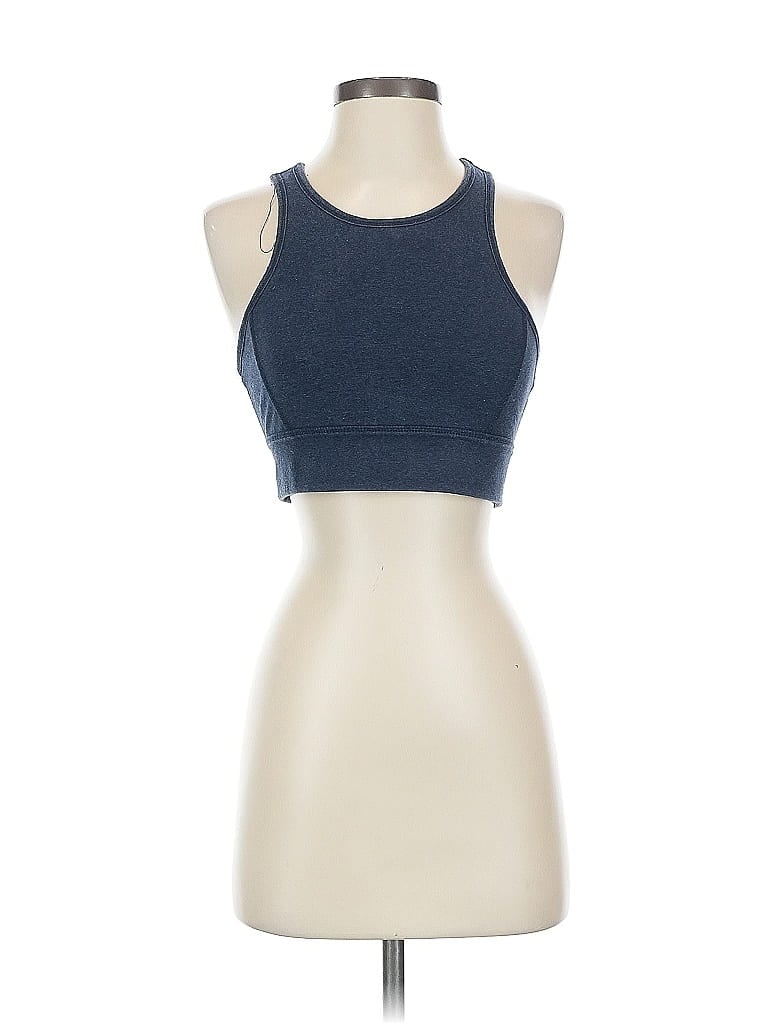 Pre-owned Calvin Klein Performance Tank Top Blue Halter Neckline Tops