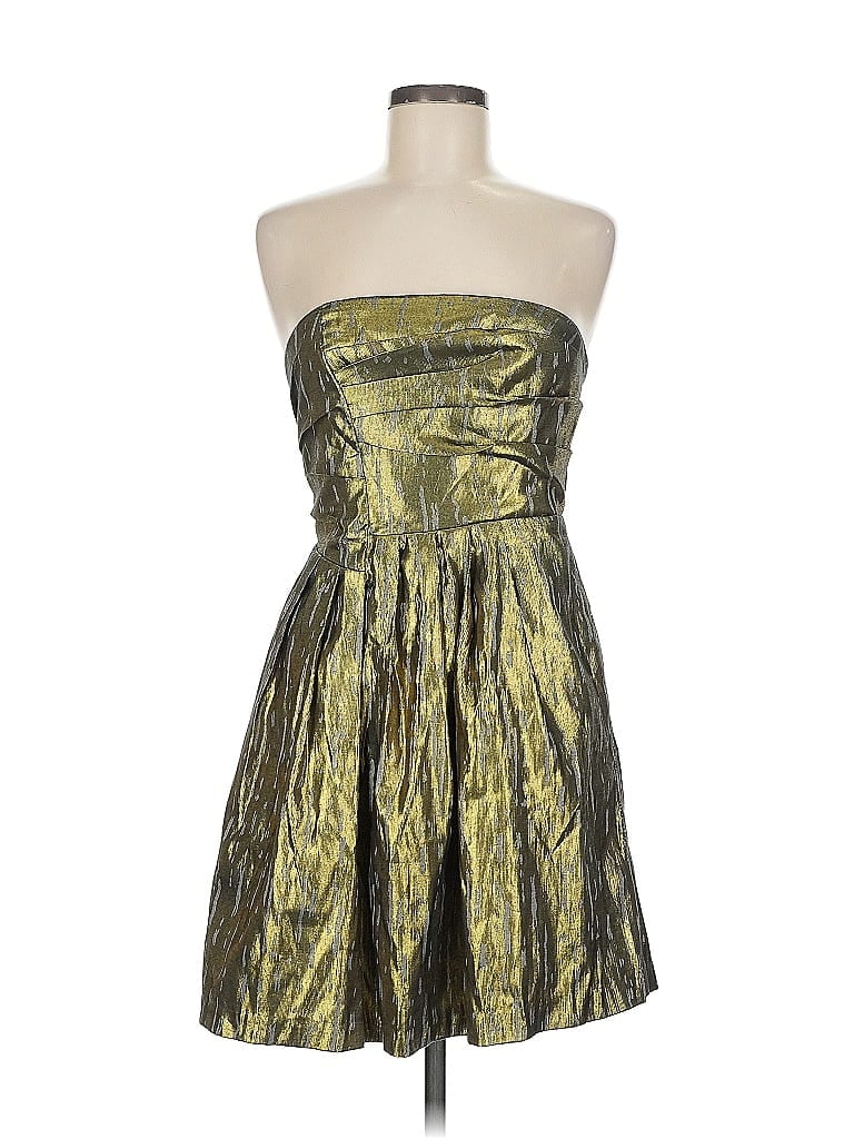 Pre-owned Bcbgeneration Cocktail Dress In Gold